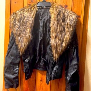 Faux leather jacket by GUESS